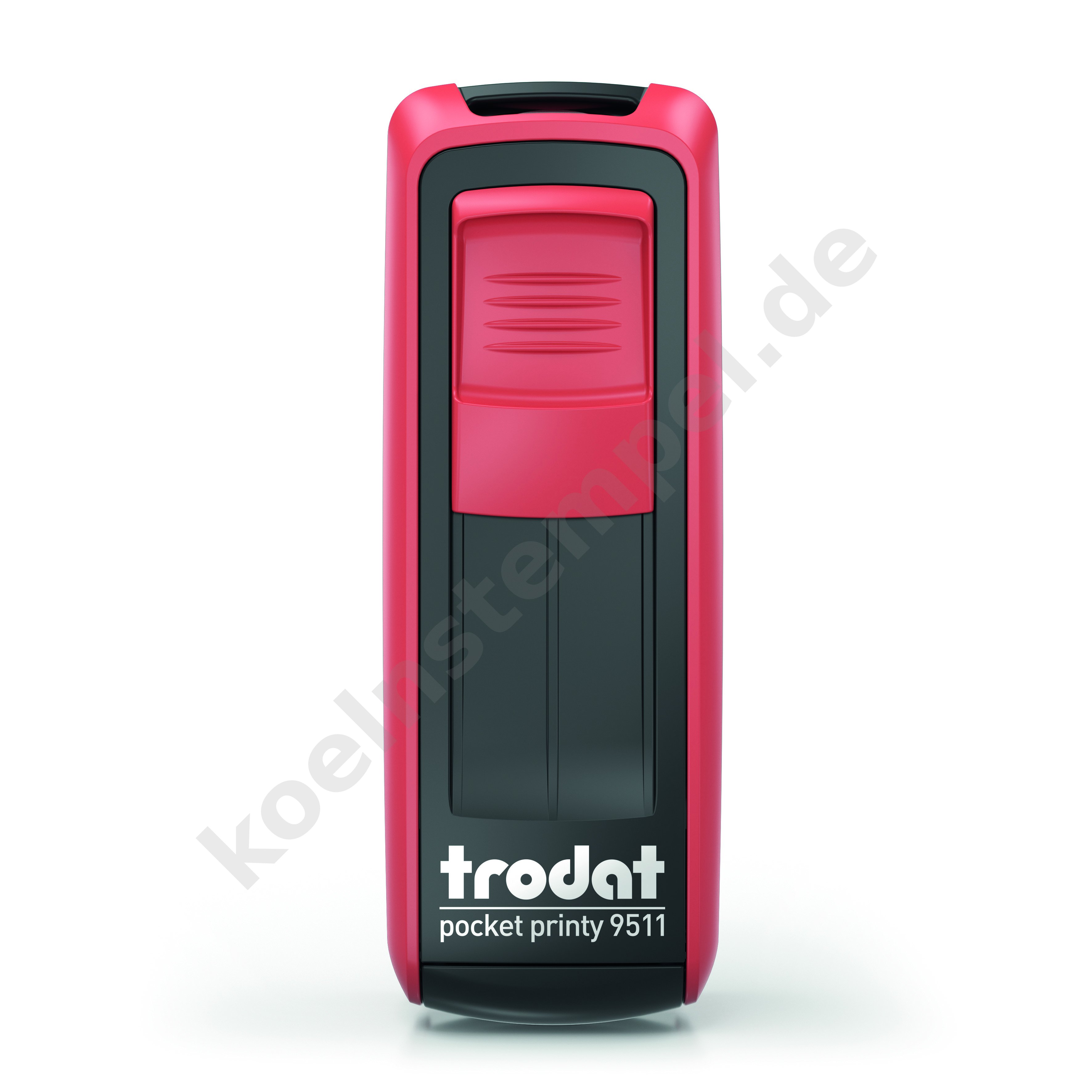 Trodat Pocket Printy 9511 eco schwarz/feuerrot