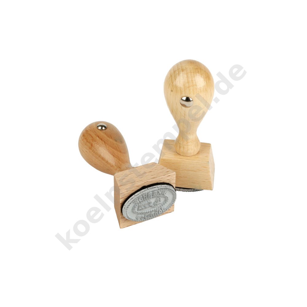 Holzstempel 40x25mm oval